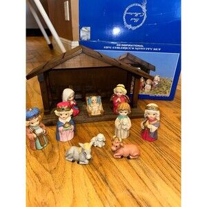 Vintage sears kids nativity set